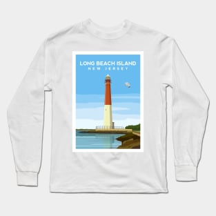 Barnegat Lighthouse, Long Beach Island, New Jersey Long Sleeve T-Shirt